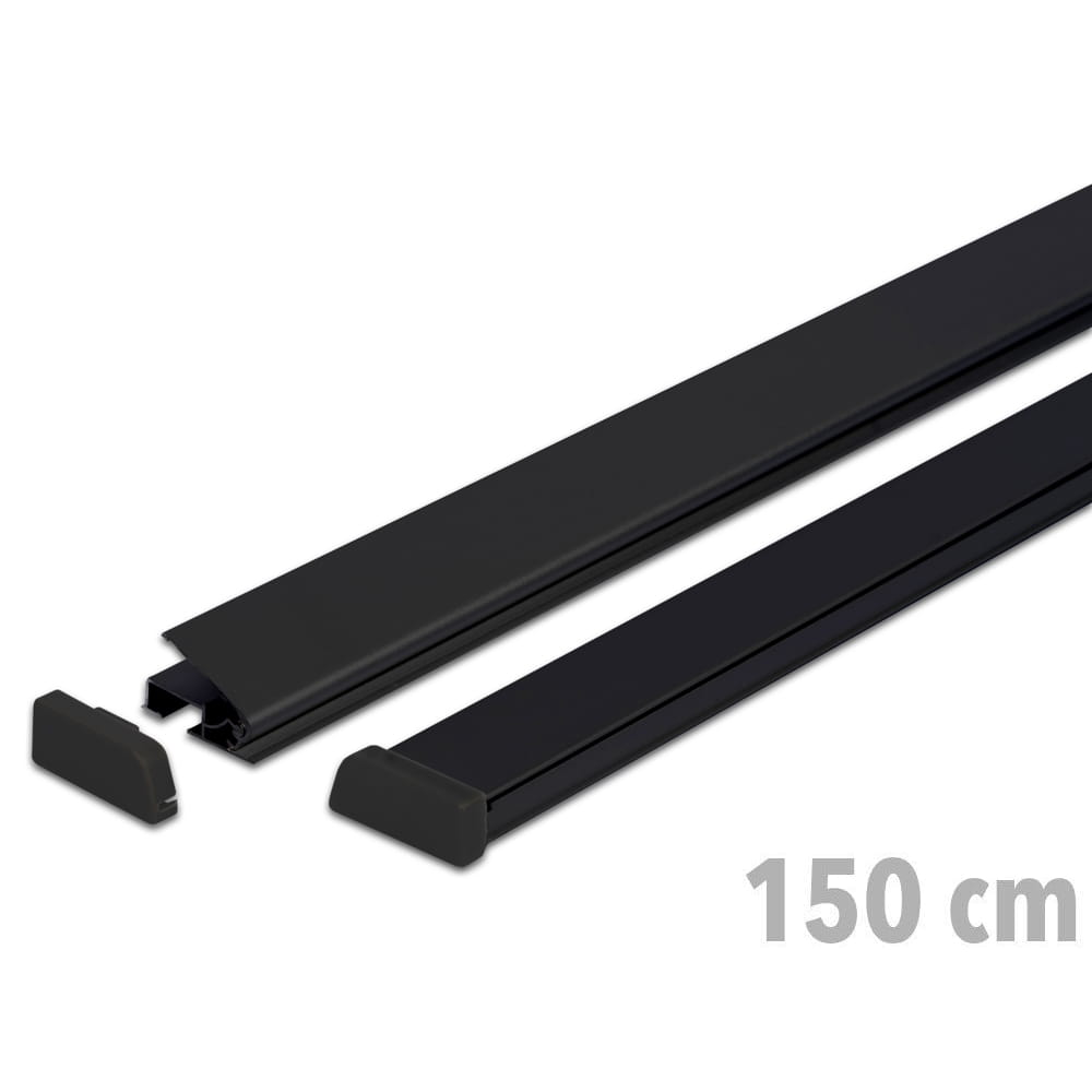 Listwy plakatowe STANDARD 150 cm - czarne listwy na plakat listwy banerowe reklamowe Na Zacisk Express Clip