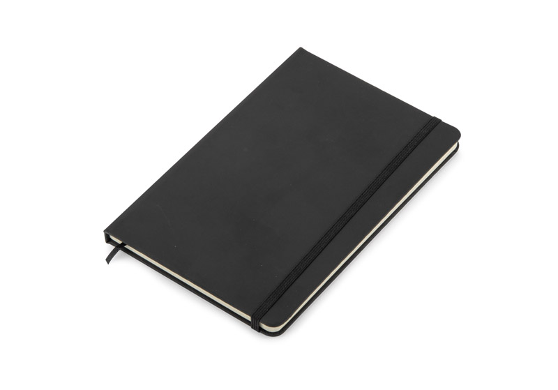 Notes VITAL w kratkę A5 czarny z logo