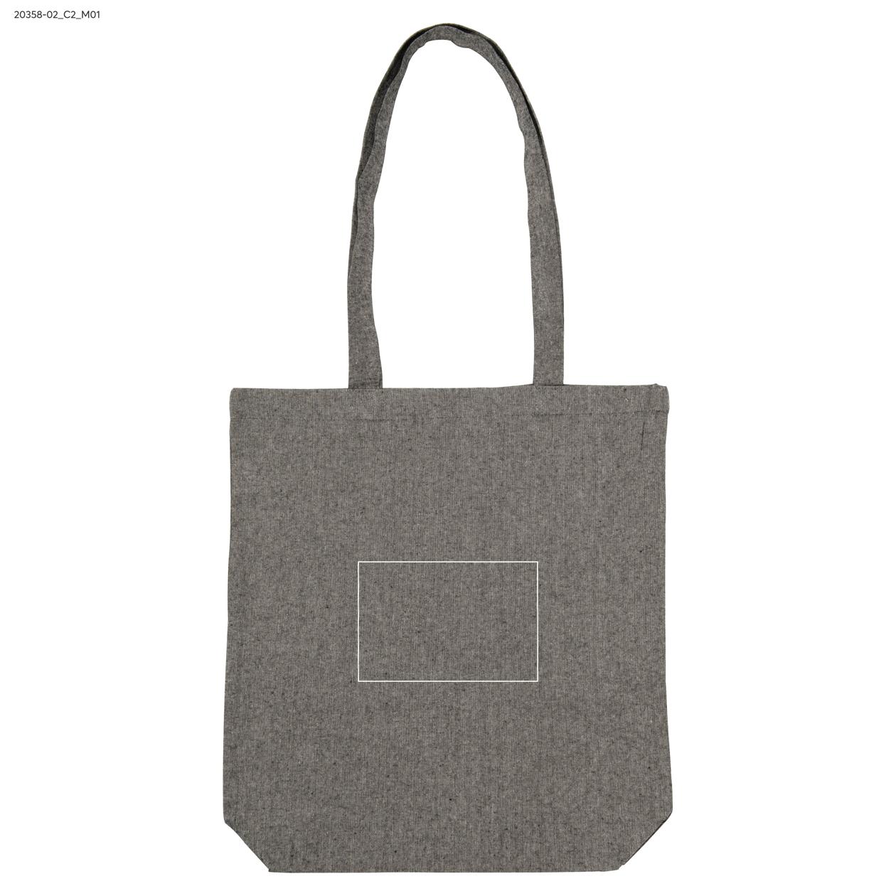 Torba bawełniana LAN 140 g czarny z logo