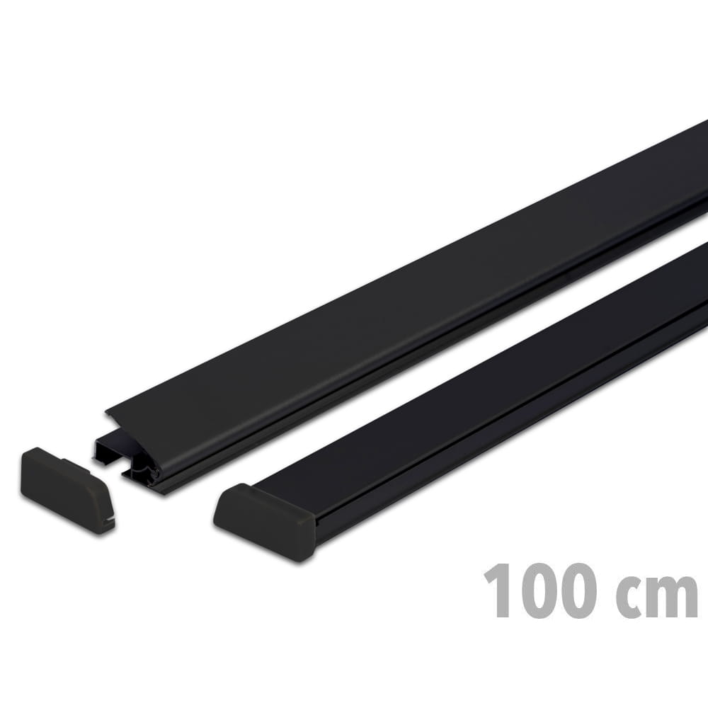 Listwy plakatowe STANDARD 100 cm - czarne listwy na plakat listwy banerowe reklamowe Na Zacisk Express Clip
