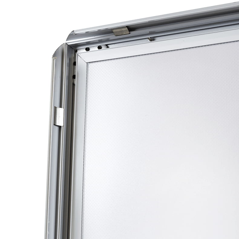 Podświetlana ramka LED A1 (59,4 x 84,1 cm) aluminiowa srebrna z prostym narożnikiem rama ramka plakatowa OWZ ścienna na plakat na zdjęcia profil 30 mm