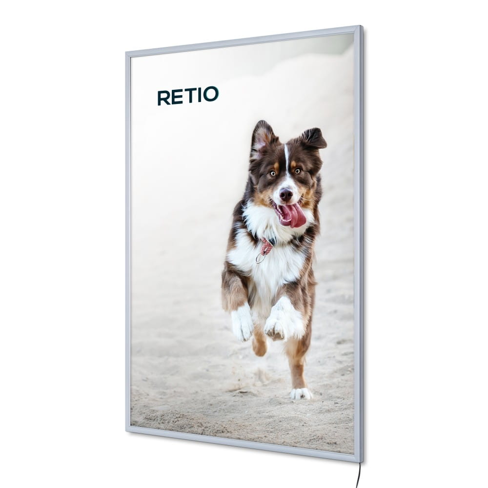 Ramka LED podświetlana PLED Economy A0 (84,1 x 118,9 cm) rama na plakat zdjęcia obraz zatrzaskowa OWZ podświetlana rama plakatowa wysokiej jakości