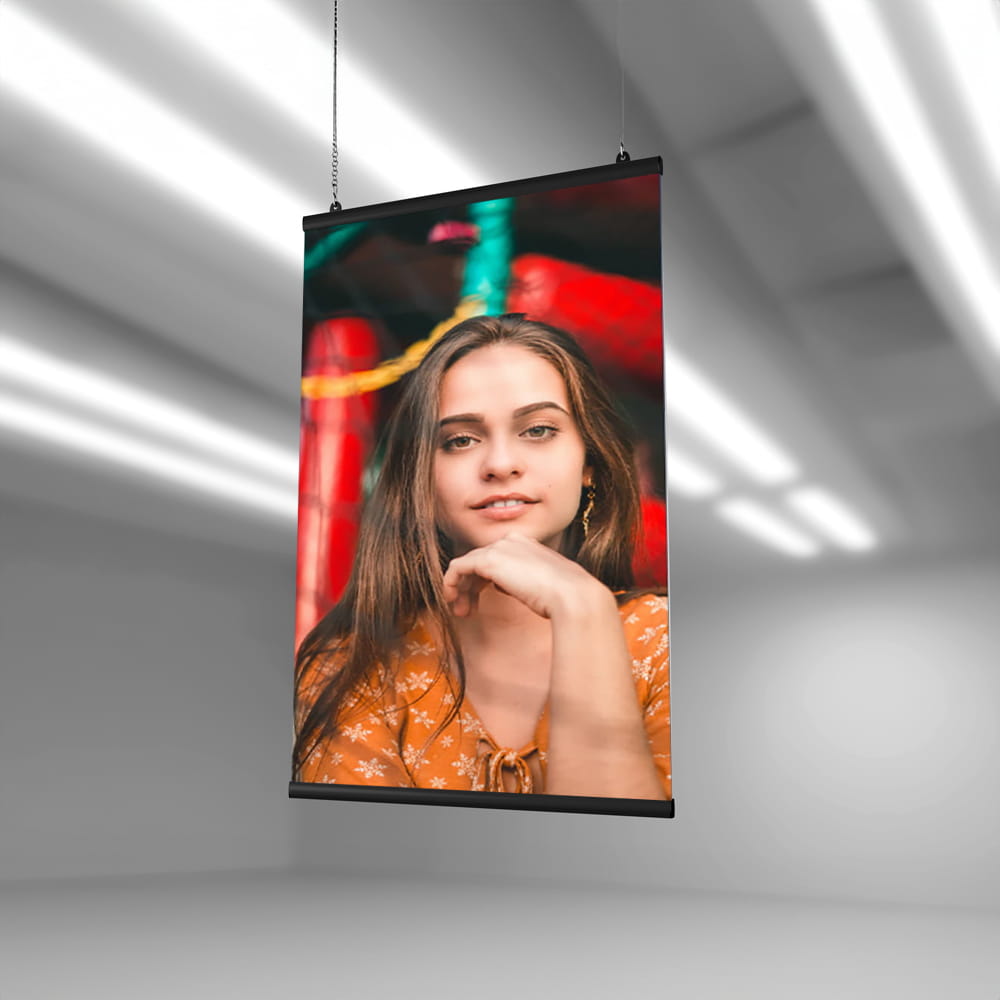 Listwy plakatowe STANDARD 200 cm - czarne listwy na plakat listwy banerowe reklamowe Na Zacisk Express Clip