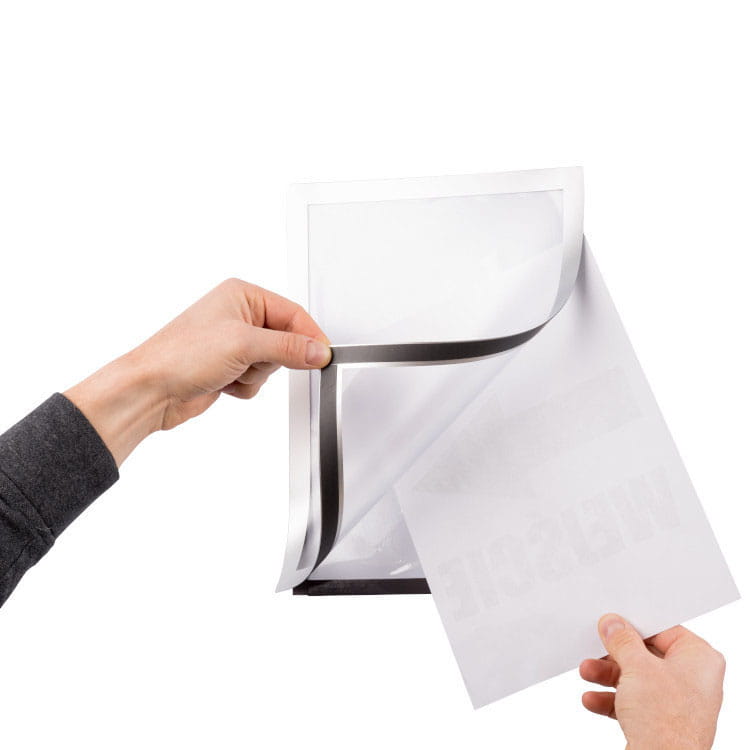 Ramka magnetyczna 400x600 mm dwustronna srebrna ramka informacyjna magnetyczna ramka informacyjna reklamowa na plakat