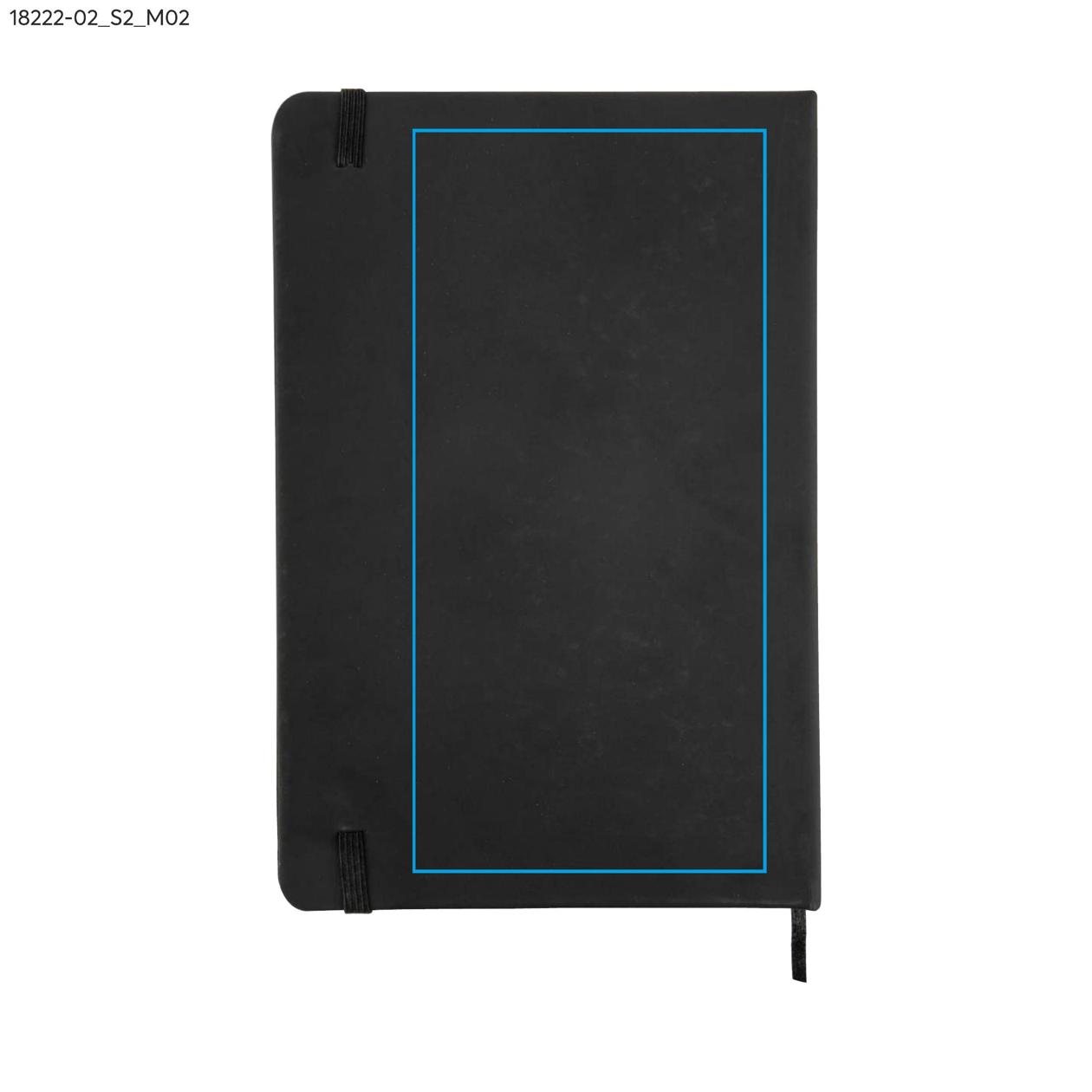Notes VITAL w kratkę A5 czarny z logo