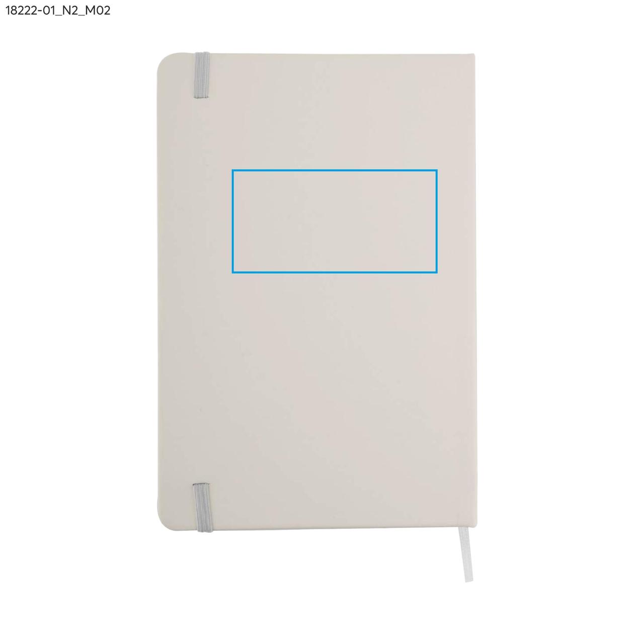 Notes VITAL w kratkę A5 biały z logo