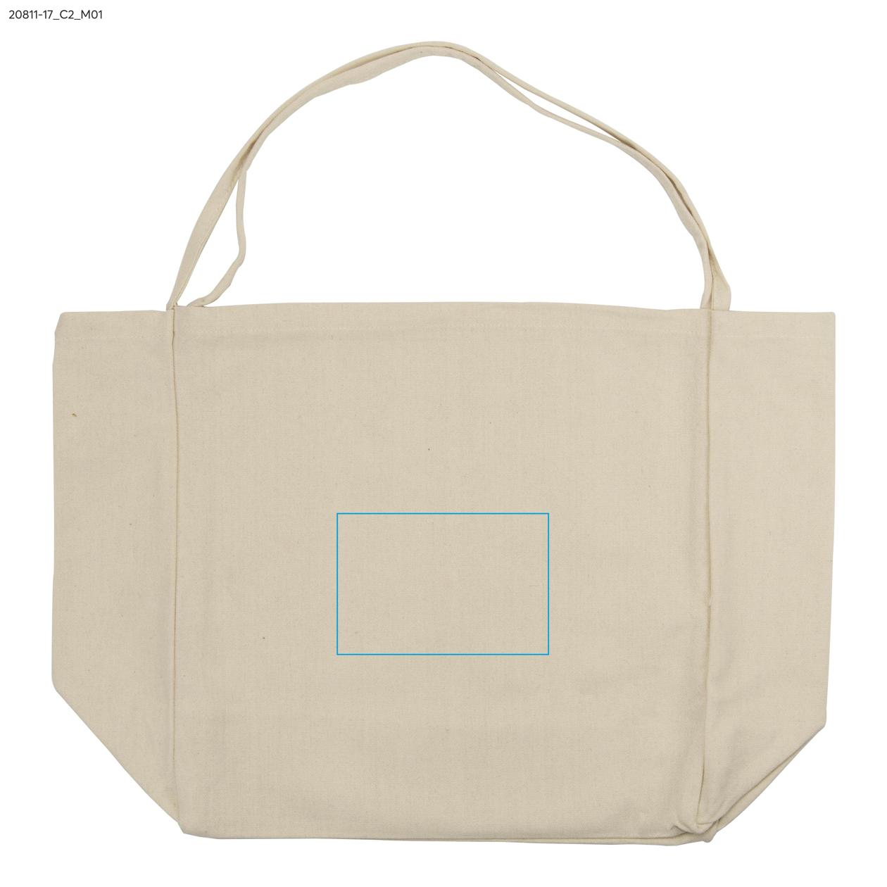 Torba bawełniana LARO 340 g beżowy (naturalny) z logo