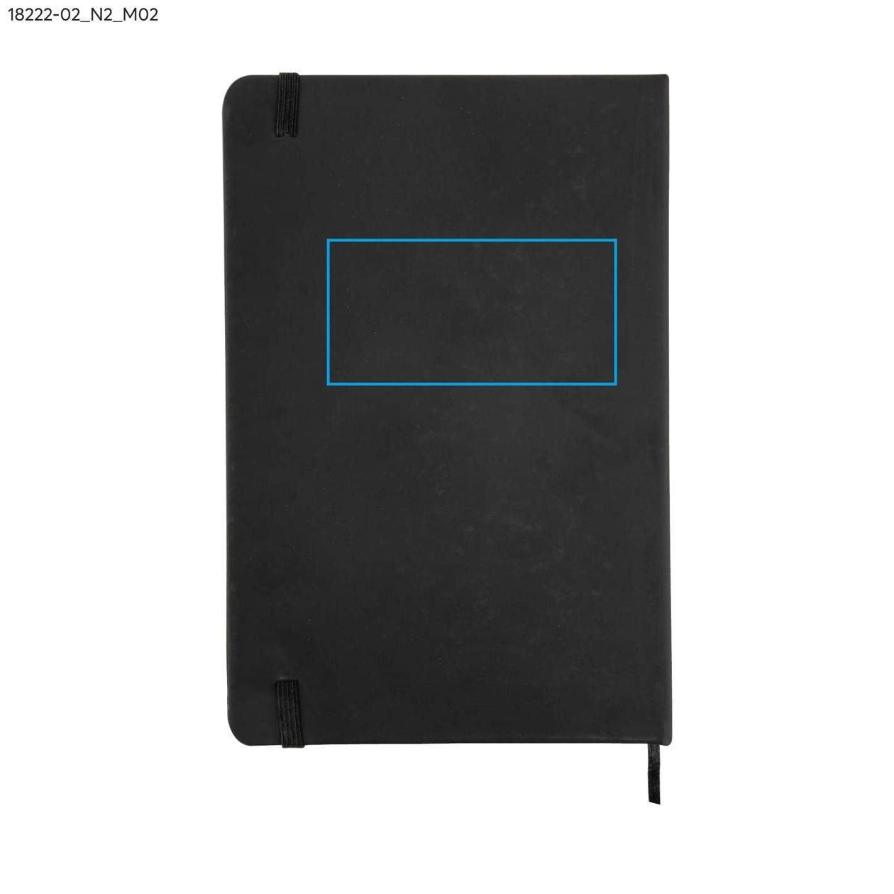 Notes VITAL w kratkę A5 czarny z logo