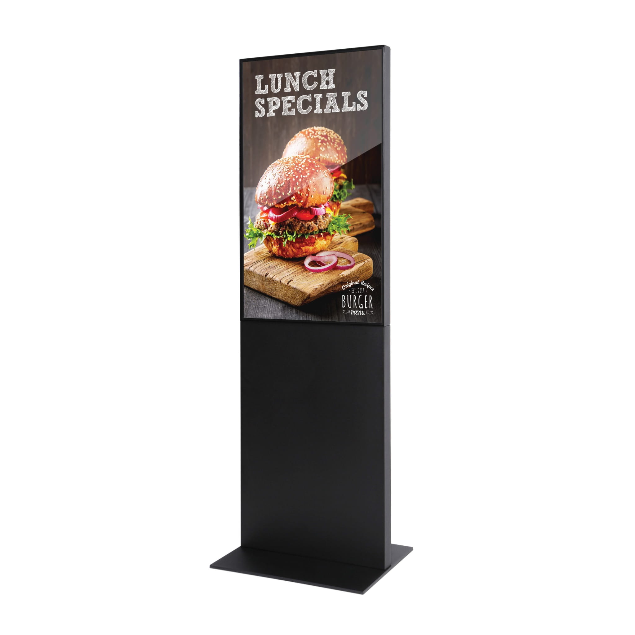 Multimedialny totem reklamowy z ekranem 43" Trend Line - Czarny