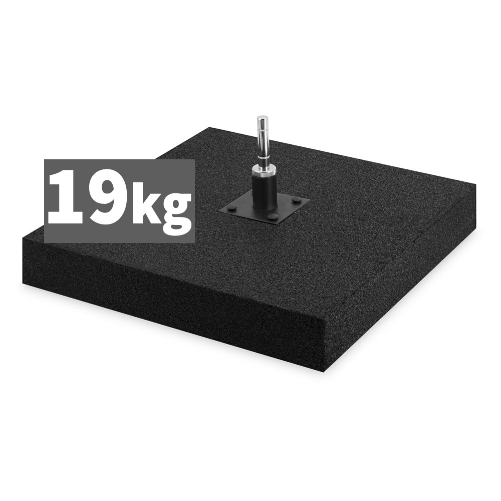 Podstawa gumowa 19 kg z rotatorem do flagi winder