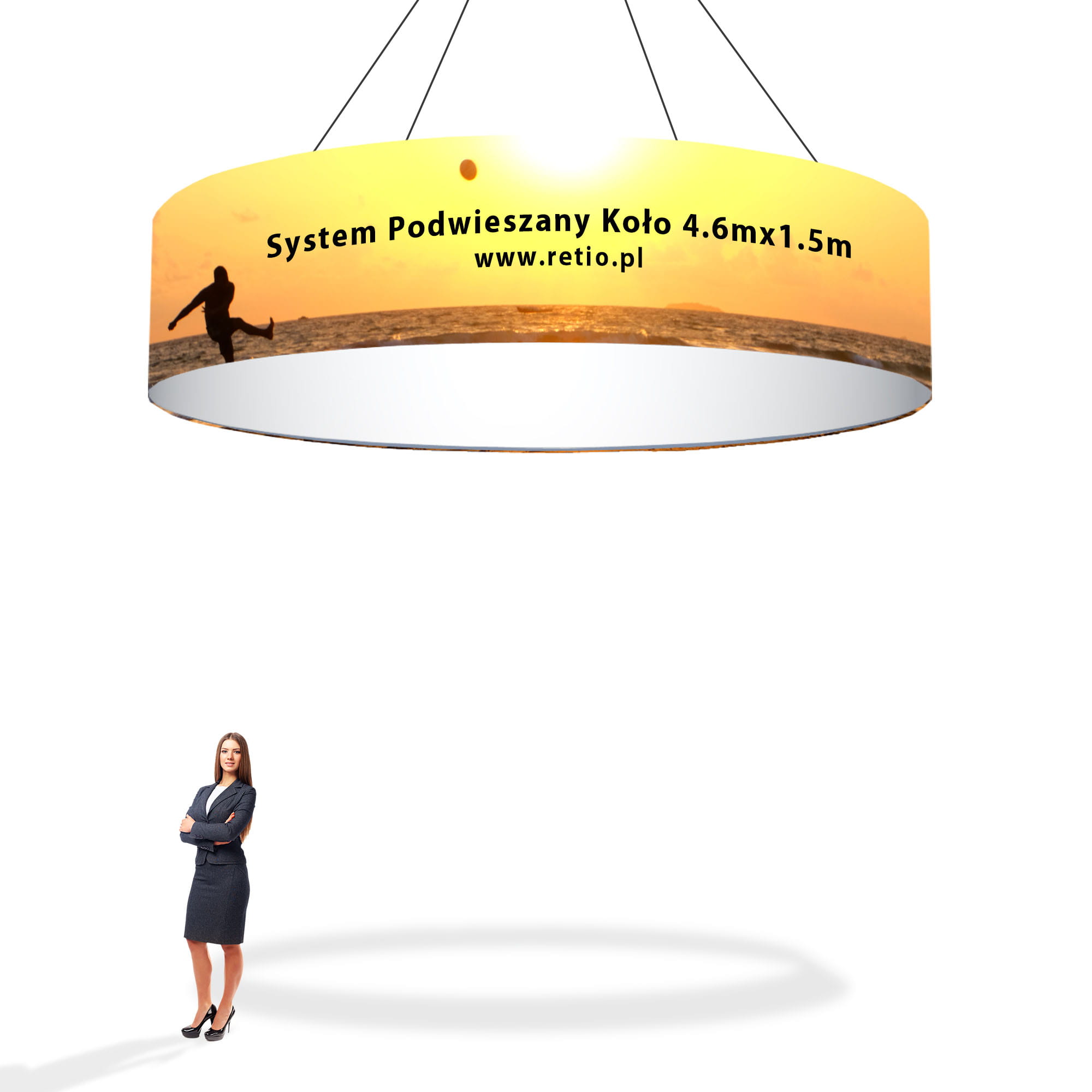 System Podwieszany Tekstylny Koło