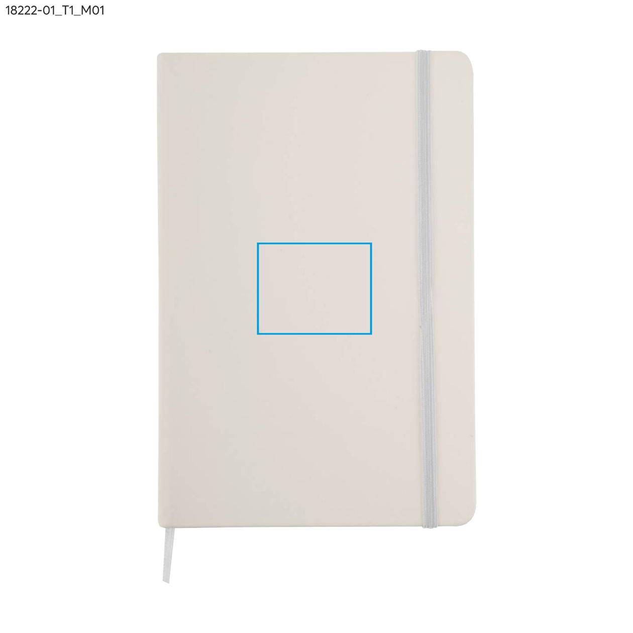 Notes VITAL w kratkę A5 biały z logo